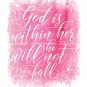 God is Within Her She Will Not Fall ~ Bible Verse Psalm 46 - 2 Watercolor Art Prints: 8" x 10"