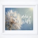 Dandelion Make a Wish Art Print: 10" x 8" ~ Wishes, Dreams, Flower, Weed