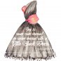 Little Black Dress Digital Art Print ~ Karl Lagerfeld Quote: 8" x 10" + Greeting Card
