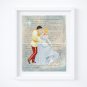 Cinderella & the Prince - Digital Art Prints (Blend & Fade into story): 11" x 14"