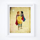 Snow White & the Prince - Digital Art Prints (Blend or Fade into story): 11" x 14"