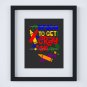 Ready to Get Cray On... ~ Crayon - Crayola Digital Art Print ~ 11 x 14"
