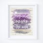 Albert Einstein - Watercolor Brush Art Print with Imagination Quote: 8" x 10"