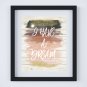 Martin Luther King Jr. I Have a Dream - Watercolor Brush Art Print with Quote: 8" x 10"