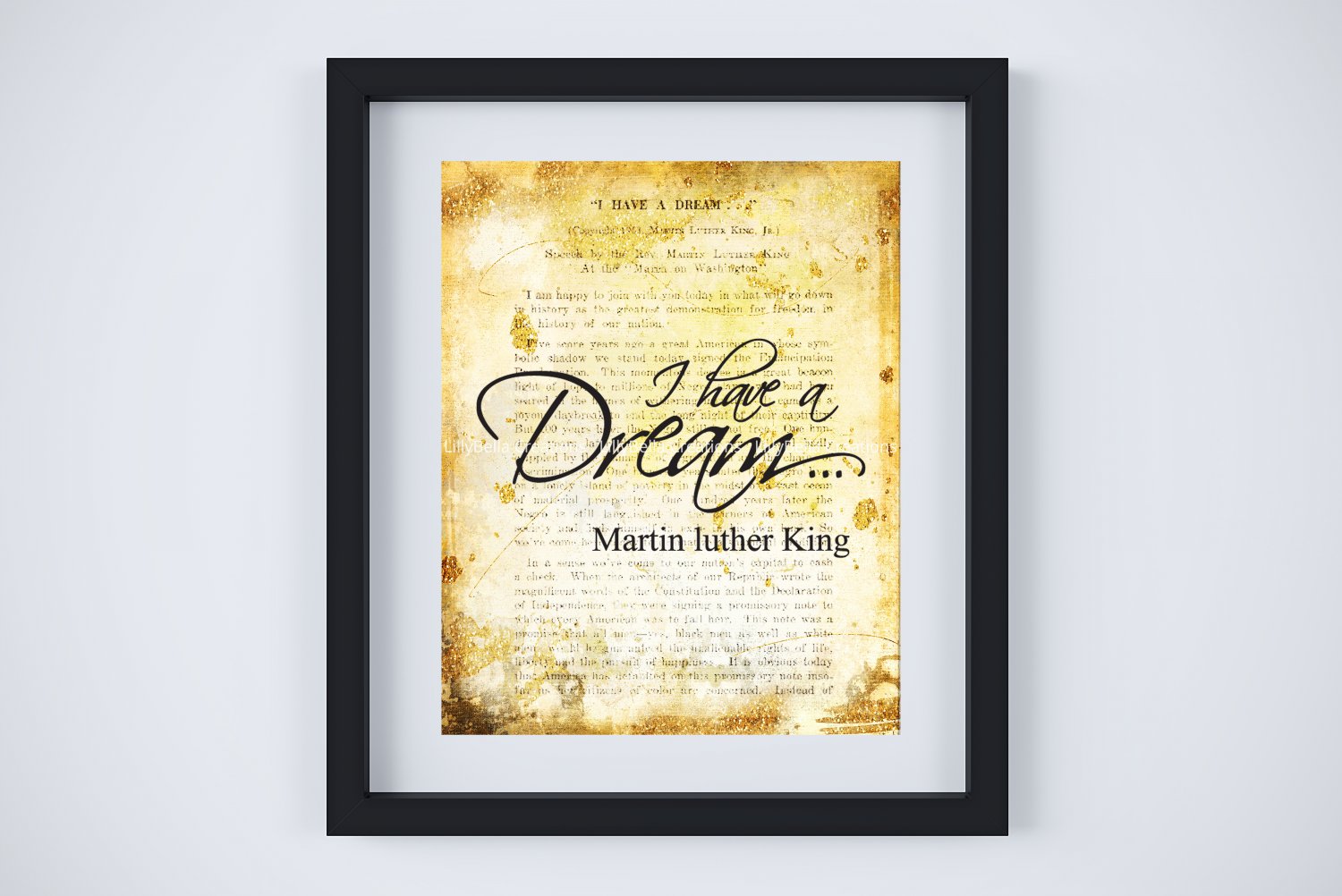 Martin Luther King, Jr. ~ I Have a Dream Digital Art Print: 8" x 10"