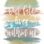 Merida ~ Brave Watercolor Brush Art Print with Quote: 8" x 10"