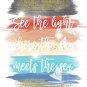 Moana Watercolor Brush Art Print with Quote: 8" x 10"