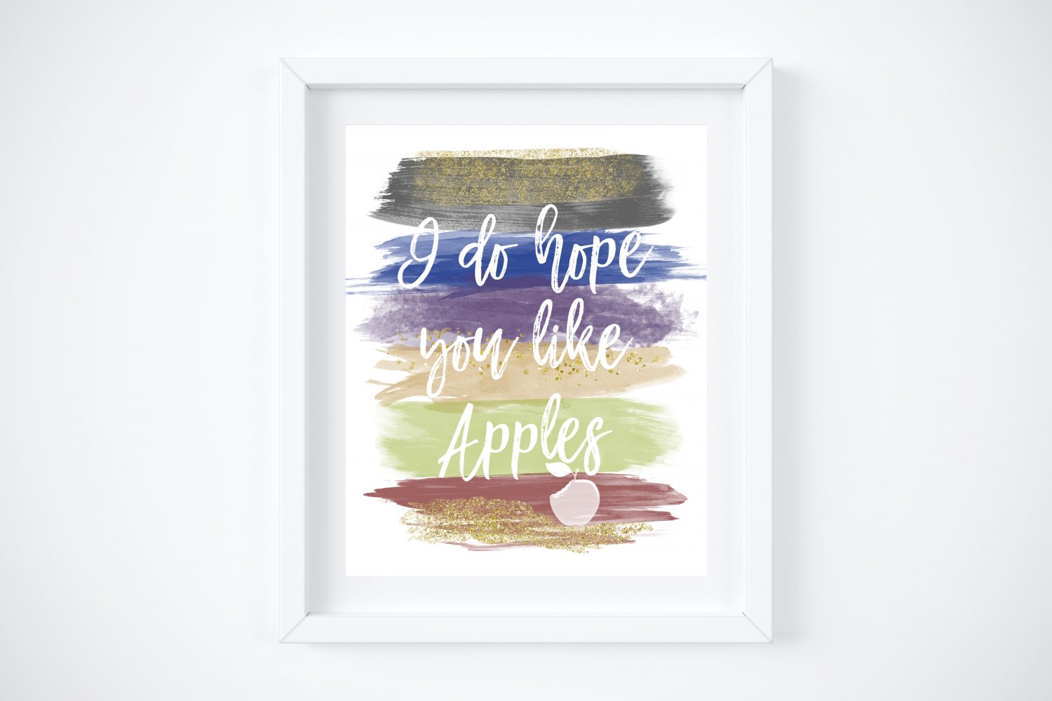Once Upon a Time - Regina Mills - Watercolor Brush Art Print with Quote: 8" x 10"