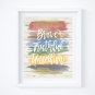 Pinocchio ~ Watercolor Brush Art Print with Quote: 8" x 10"