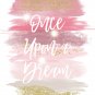 Aurora - Sleeping Beauty Watercolor Brush Art Print with Quote: 8" x 10"