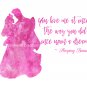 Sleeping Beauty Watercolor Silhouette with Quote 10" x 8" + Greeting Card ~ Prince Phillip