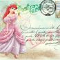 Valentines Day Ariel ~ The Little Mermaid - 5 x 7 inch Color Postcards - Vintage Style - 2 total