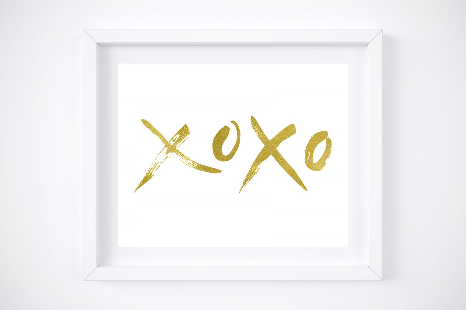 XOXO Foil Art Prints: 10" x 8" (Gold, Silver, Copper, Rose Gold & Black)