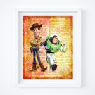 Toy Story Dictionary Digital Art Print ~ 8" x 10" ~ Woody ~ Buzz Lightyear