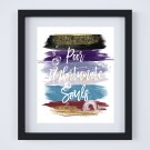 Ursula - The Little Mermaid Watercolor Brush Art Print with Quote: 8" x 10" ~ Poor Unfortunate Souls
