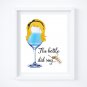 Drunk Alice ~ Wonderland Watercolor Wine with Quote 8" x 10" + Greeting Card