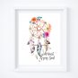 Wild Heart ~ Gypsy Soul Watercolor Art Print: 8" x 10" ~ BoHo, Dreamcatcher, Bohemian, Hippie