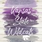 KSU Wildcat - Kansas State University Watercolor Brush Art Print with Quote: 8" x 10" Manhattan