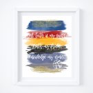 Doctor Strange ~ Marvel Watercolor Brush Art Print with Quote: 8" x 10"