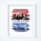 Spider-man ~ Marvel Watercolor Brush Art Print with Quote: 8" x 10"