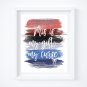 Spider-man ~ Marvel Watercolor Brush Art Print with Quote: 8" x 10"