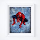 Spider-man ~ Marvel Dictionary Digital Art Print ~ 8" x 10"