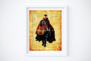 Doctor Strange ~ Marvel Dictionary Digital Art Print ~ 8" x 10"