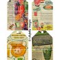 Vintage Style Library Cards Kool-Aid - 3 x 5 inch Tags - 16 total - Advertising Ads Mixed Media