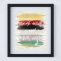 Cruella de Vil - 101 Dalmations Watercolor Brush Art Print with Quote: 8" x 10" ~ Perfectly wretched