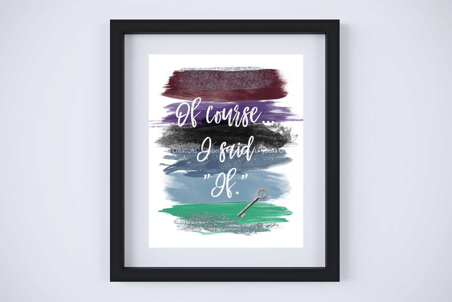 Lady Tremaine - Cinderella Watercolor Brush Art Print with Quote: 8" x 10" ~Stepmother, Villian
