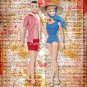Barbie & Ken ~ Dictionary Digital Art Print ~ 8" x 10" - Swimsuit - Watercolor, 1960's Classic