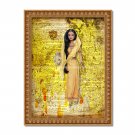 India Barbie Dictionary Digital Art Print ~ 8" x 10" - Watercolor, Bollywood, Sari, Classic