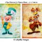 6 Alice in Wonderland Dictionary Digital Art Prints ~ 5" x 7" & 4 Bookmarks ~ Characters