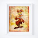 March Hare ~ Alice in Wonderland Dictionary Digital Art Print ~ 8" x 10"