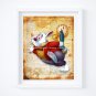 White Rabbit ~ Alice in Wonderland Dictionary Digital Art Print ~ 8" x 10"