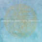 1823 Celestial Hemisphere Watercolor Art Print with Quote: 12" x 12" Pink, Blue, Vintage