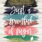 Mary Poppins Watercolor Brush Art Print with Quote: 8" x 10" ~ P L Travers, Spoonful of Sugar