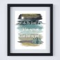 Into the Forest I Go - Watercolor Brush Art Print w/Quote: 8" x 10" ~ to lose my mind & find my soul