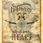 Wherever you go... ~ Vintage Map: 8" x 10" ~ Heart, Wanderlust, Travel, Vacation, Adventure