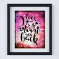 Love You to the Moon and Back ~ Dictionary Digital Art Print: 8" x 10" ~ Pink Watercolor
