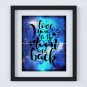 Love You to the Moon and Back ~ Dictionary Digital Art Print: 8" x 10" ~ Blue Watercolor