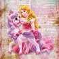 Aurora & Palace Pet Bloom ~ Sleeping Beauty Dictionary Digital Art Print ~ 8" x 10"