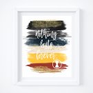 Black Widow ~ Marvel Watercolor Brush Art Print with Quote: 8" x 10"