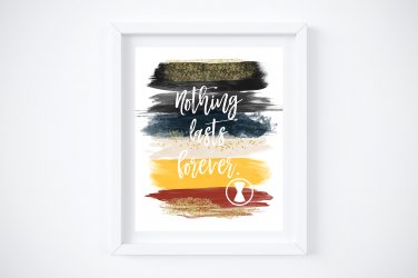 Black Widow ~ Marvel Watercolor Brush Art Print with Quote: 8" x 10"