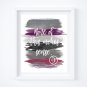 Hawkeye ~ Marvel Watercolor Brush Art Print with Quote: 8" x 10"