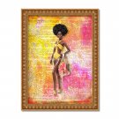 Barbie ~ Dictionary Digital Art Print ~ 8" x 10" - African American, Black, Dark Skin, Watercolor