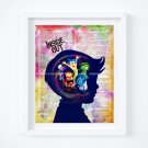 Inside Out ~ Dictionary Digital Art Print ~ 8" x 10" ~ Inside a Boy's Head Emotions