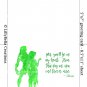 Tarzan Watercolor Silhouette with Quote 10" x 8" + Greeting Card ~ Tarzan & Jane