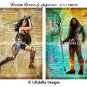 DC Comics ~ 8 Dictionary Digital Art Prints 5" x 7" & Bookmarks