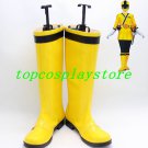 Samurai Sentai Shinkenger Power Rangers Forest Animal Shinken Yellow cosplay shoes